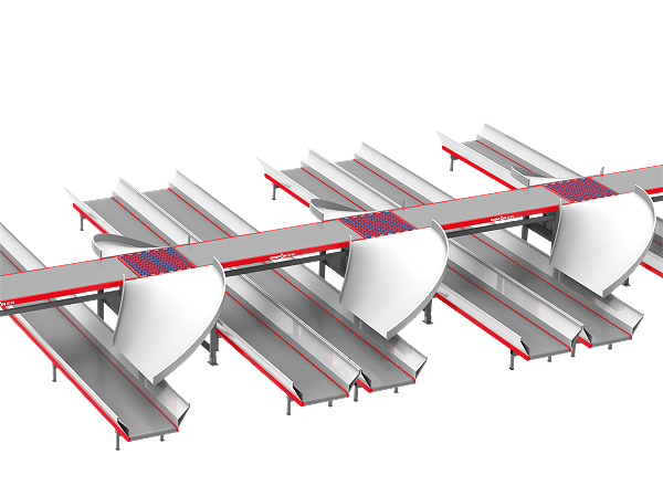 Electric Roller-Diverter Wheel Sorter System